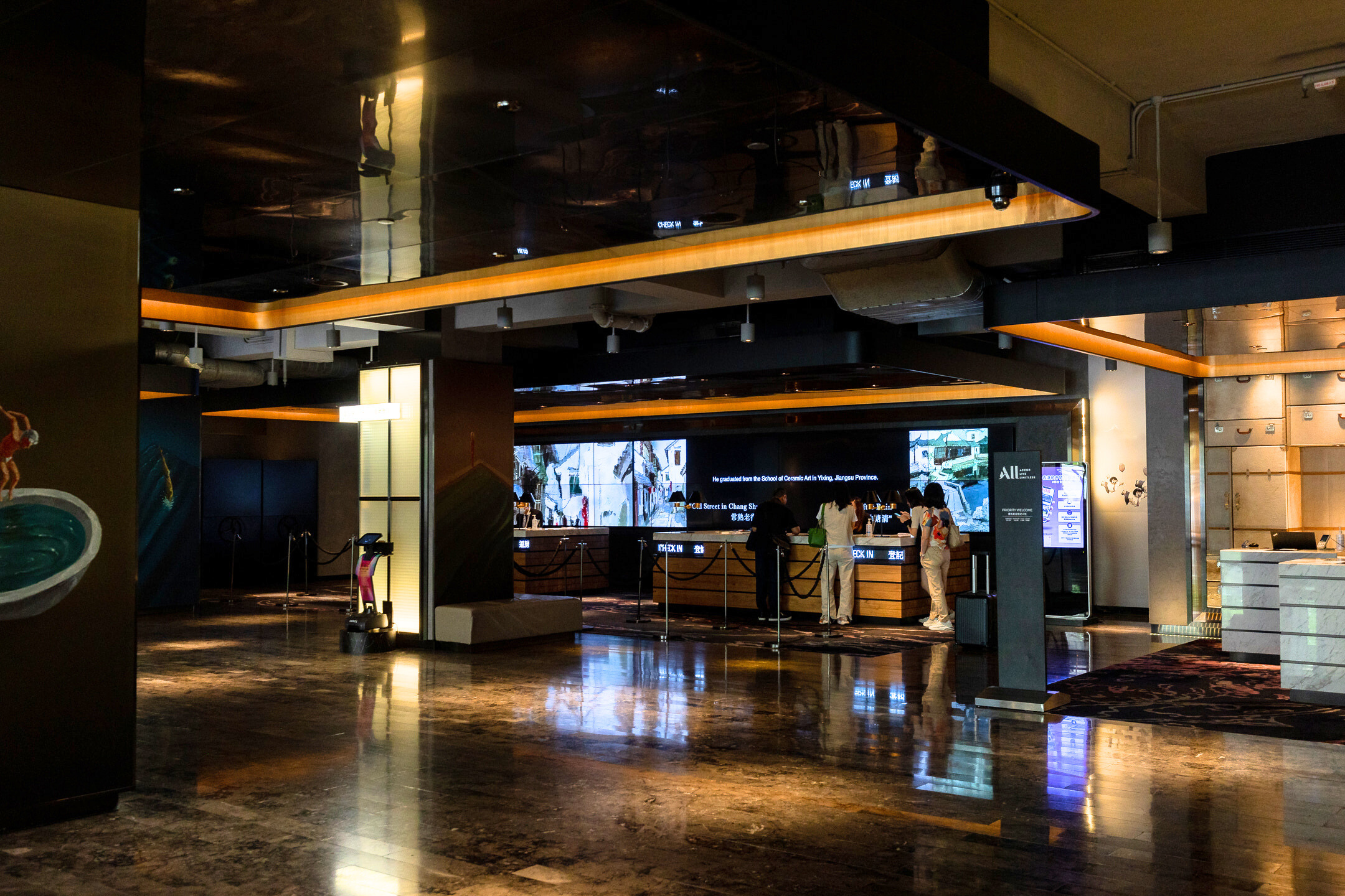 Reception area of The Park Lane Hong Kong, a Pullman Hotel