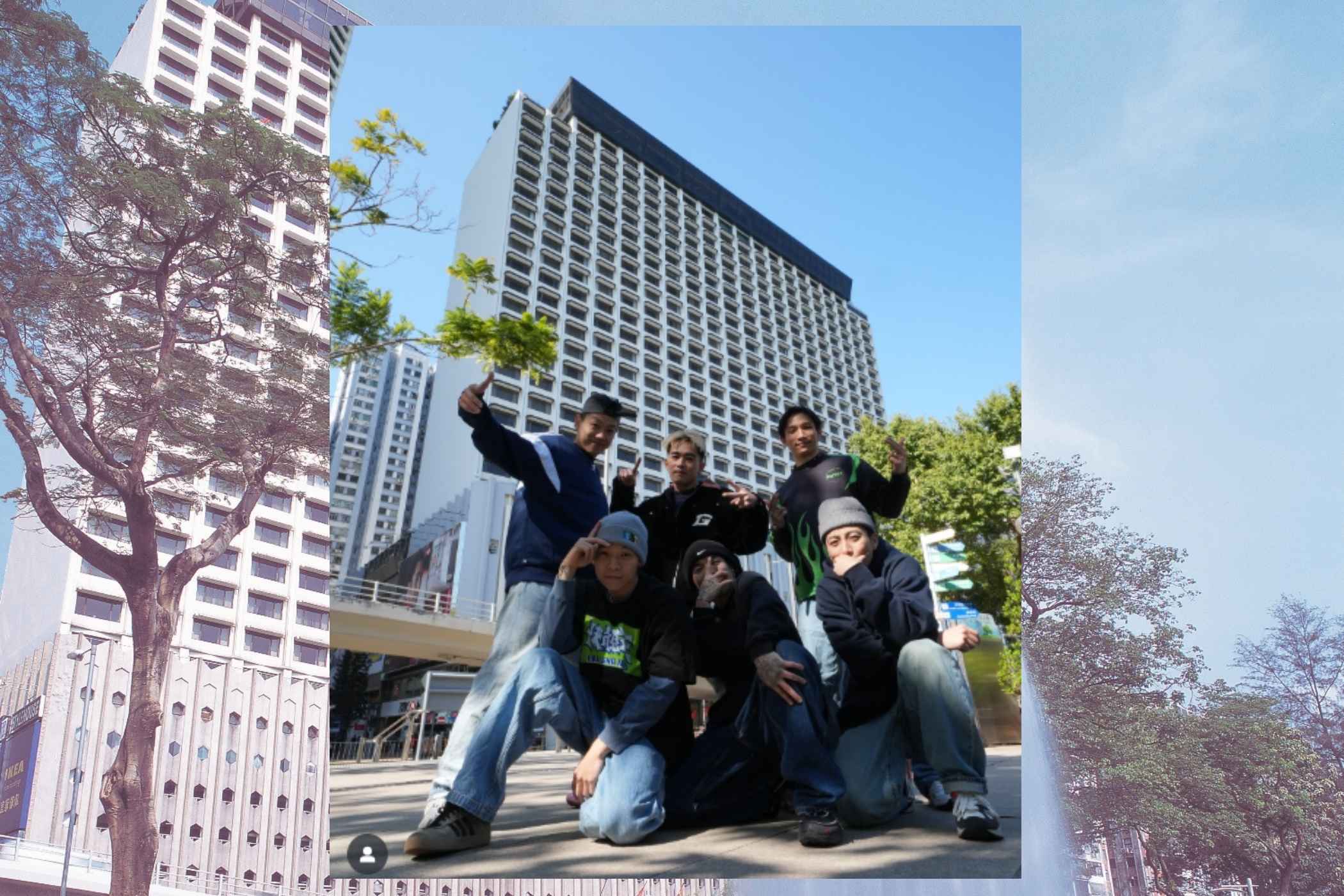 ultr 852 Team Hong Kong in Breaking with the Park Lane Hong Kong as background